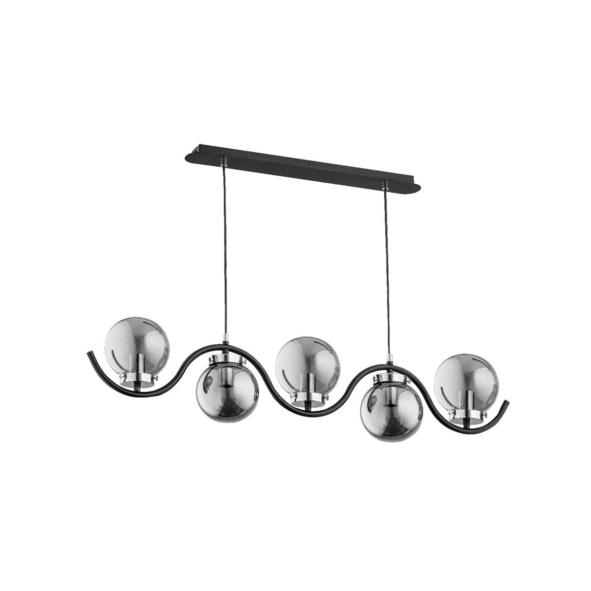 LAMPA WISZĄCA ALFA KORDA CHROM 5xE14