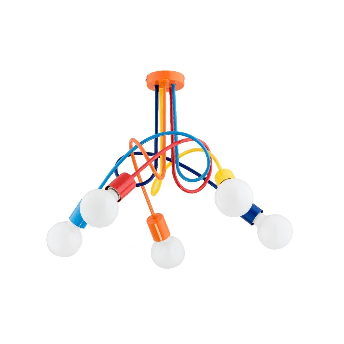 LAMPA SUFITOWA ALFA TANGO COLOR 5xE27