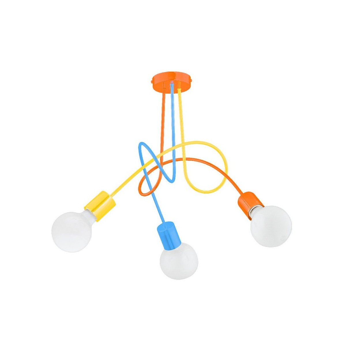 LAMPA SUFITOWA ALFA TANGO COLOR 3xE27