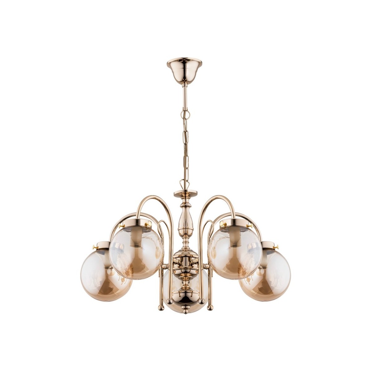 ŻYRANDOL ALFA HERO ZŁOTY 5xE14