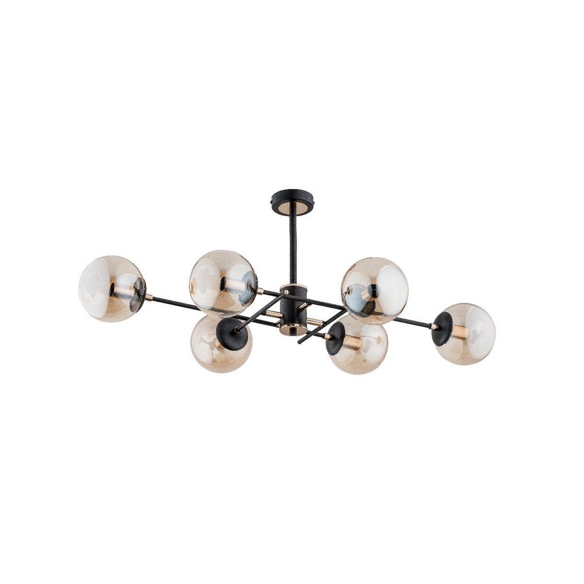 LAMPA SUFITOWA ALFA TANOS GOLD 6xE14