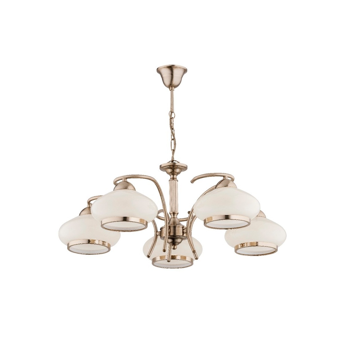 ŻYRANDOL ALFA LANIA ZŁOTY 5xE27