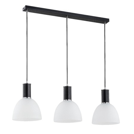 LAMPA WISZĄCA ALFA DANA CZARNO-BIAŁA 3xE27