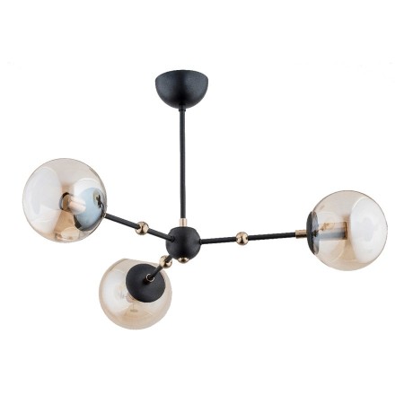 LAMPA SUFITOWA ALFA ITORIS CZARNA 3xE14