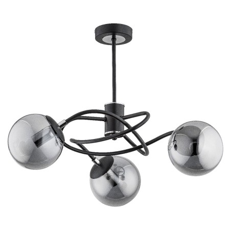 LAMPA SUFITOWA ALFA DOXA CZARNA 3xE14