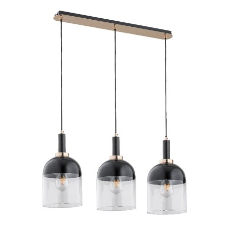 LAMPA WISZĄCA ALFA VENTO CZARNA 3xE27