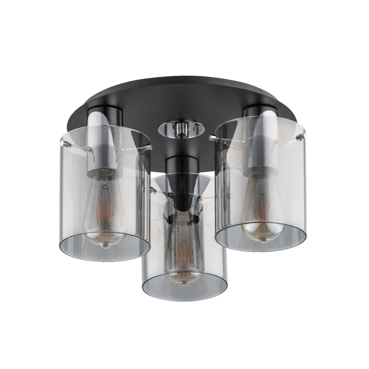 LAMPA SUFITOWA ALFA ATMAN CHROM 3xE27