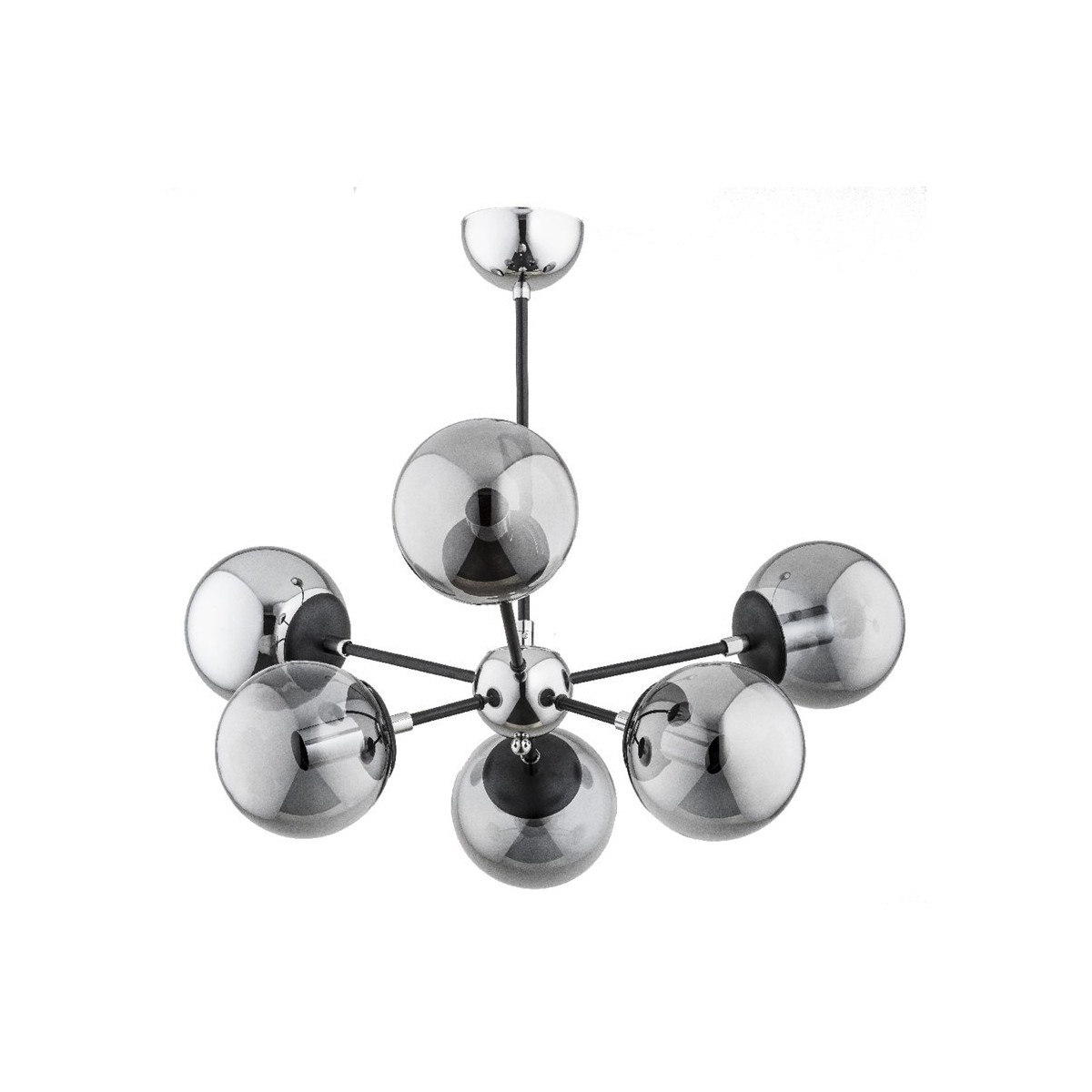 LAMPA SUFITOWA ALFA MELODY CHROM 6xE14