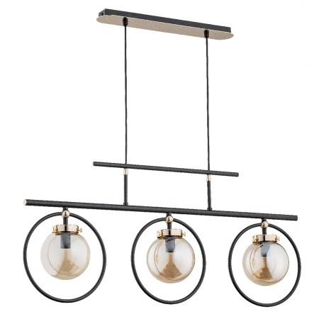 LAMPA WISZĄCA ALFA VASIDO CZARNA 3xE14