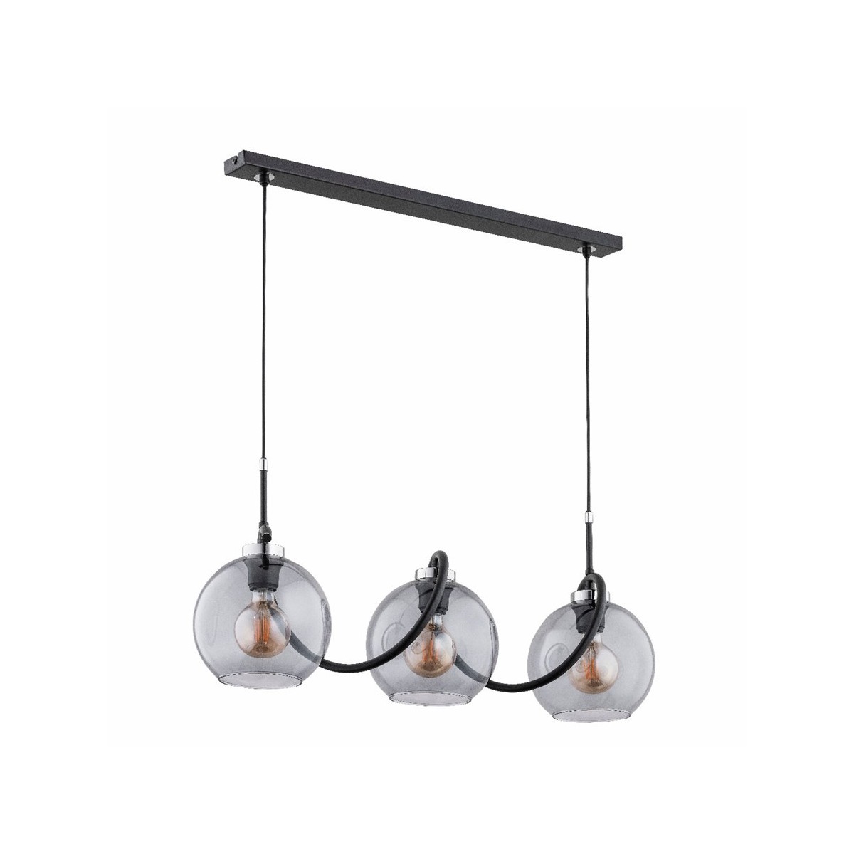 LAMPA WISZĄCA ALFA GOTTA BELU CHROM 3xE27