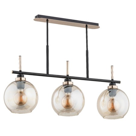 LAMPA SUFITOWA ALFA DOLFI CZARNA 3xE27