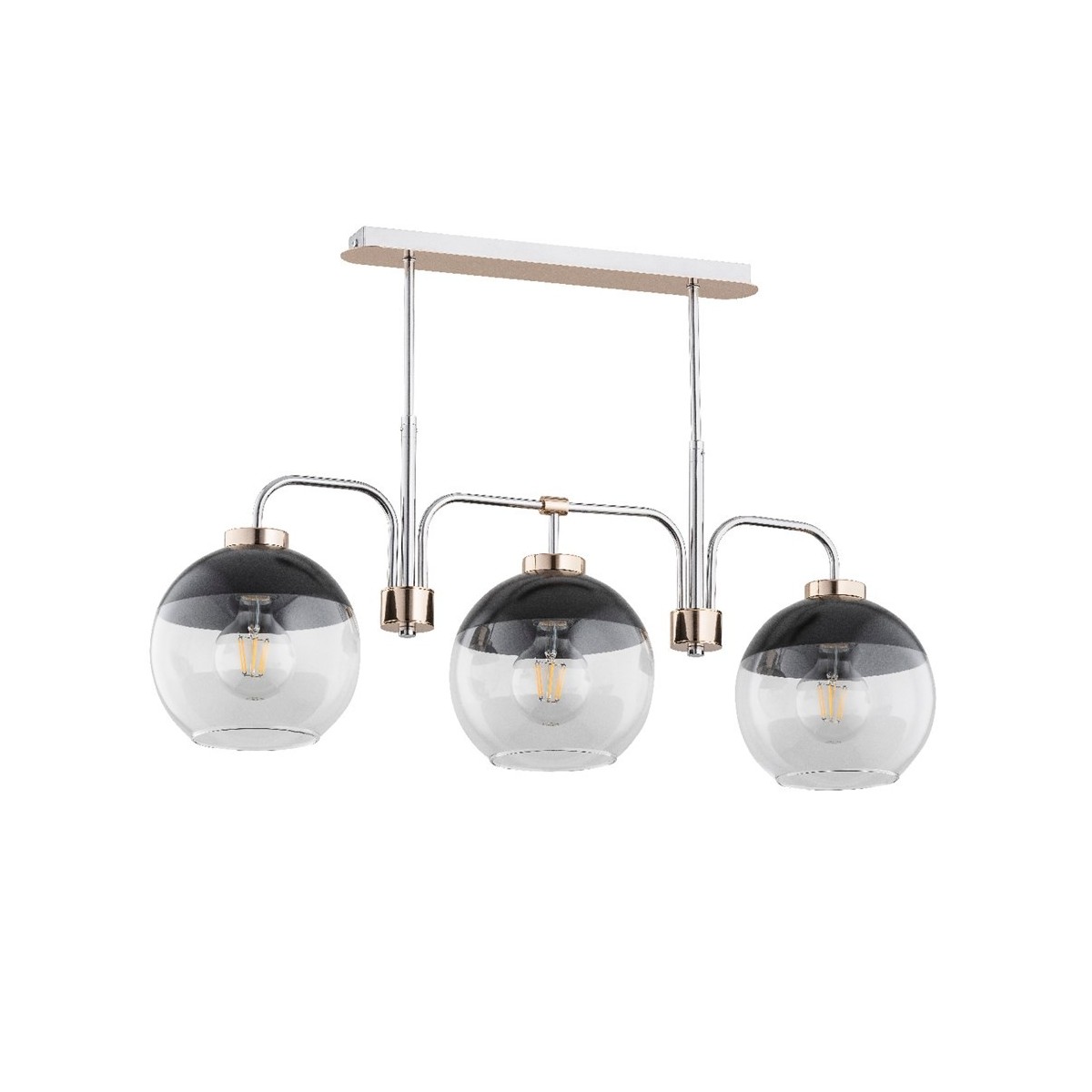 LAMPA SUFITOWA ALFA ALMARY CHROM 3xE27