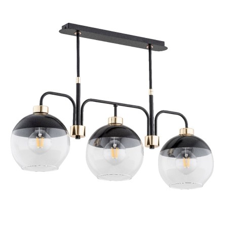 LAMPA SUFITOWA ALFA ALMARY CZARNA 3xE27