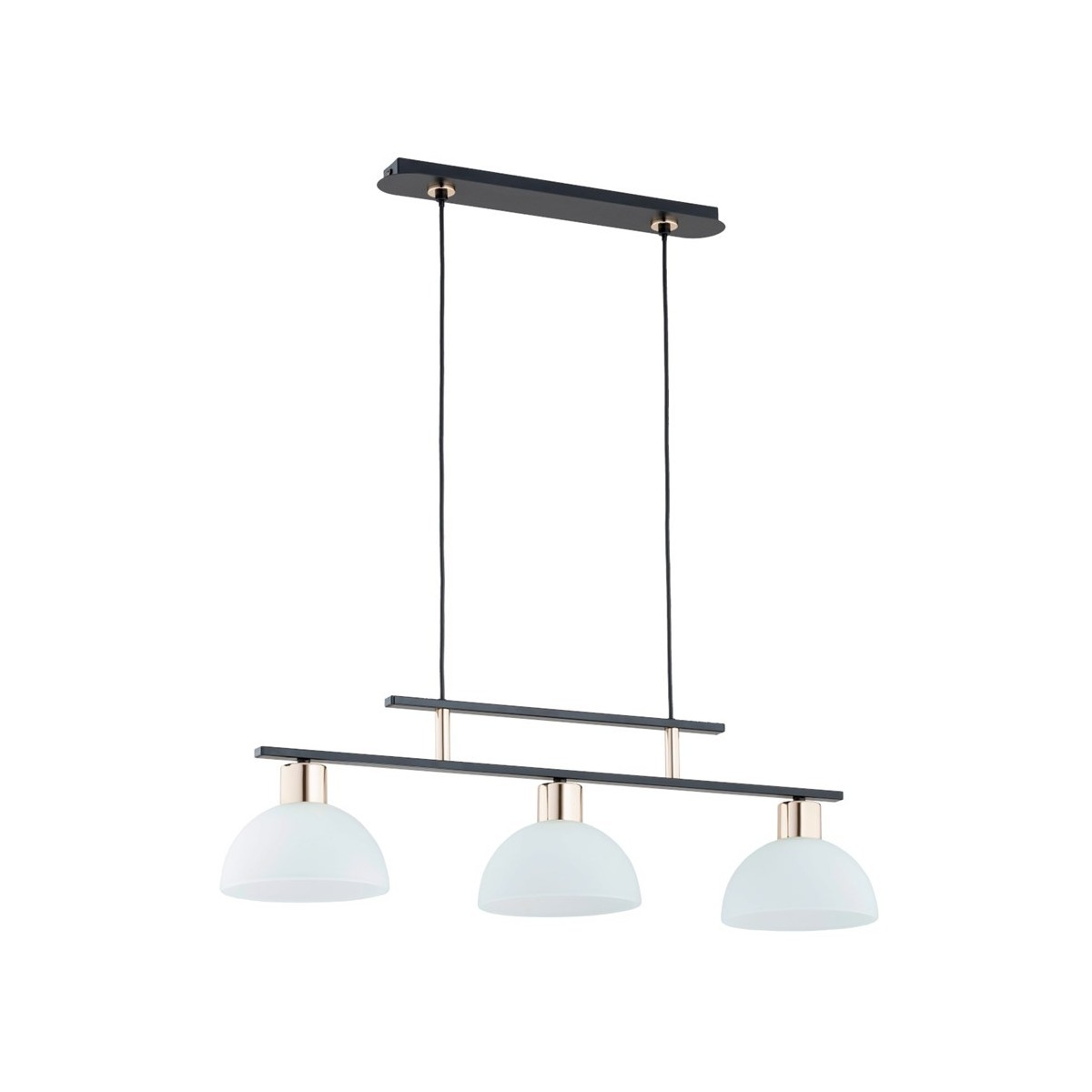 LAMPA WISZĄCA ALFA ETIUDA CZARNA 3xE27