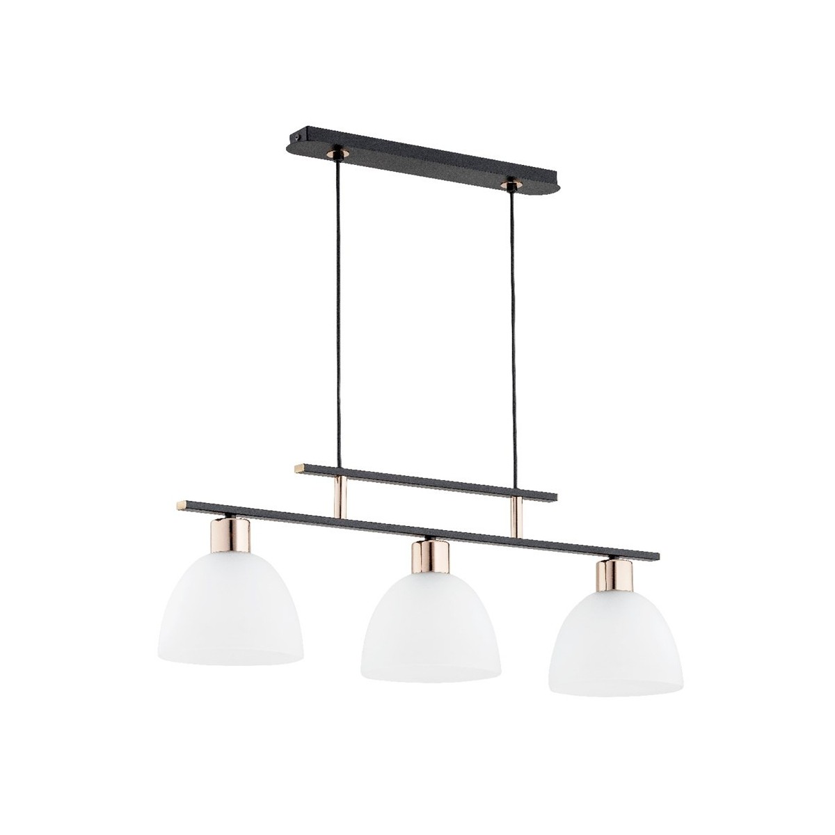 LAMPA WISZĄCA ALFA SONATA CZARNA 3xE27