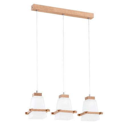 LAMPA WISZĄCA ALFA VALSA DREWNIANA 3xE27