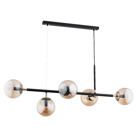 LAMPA WISZĄCA ALFA DANSA CZARNA 5xE14