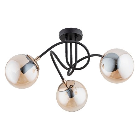 LAMPA SUFITOWA ALFA TECTUS CZARNA 3xE14