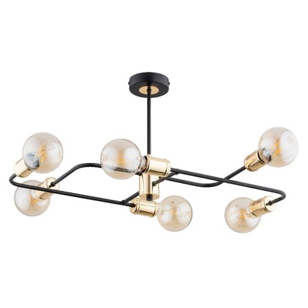 LAMPA SUFITOWA ALFA LATINUM CZARNA 6xE14