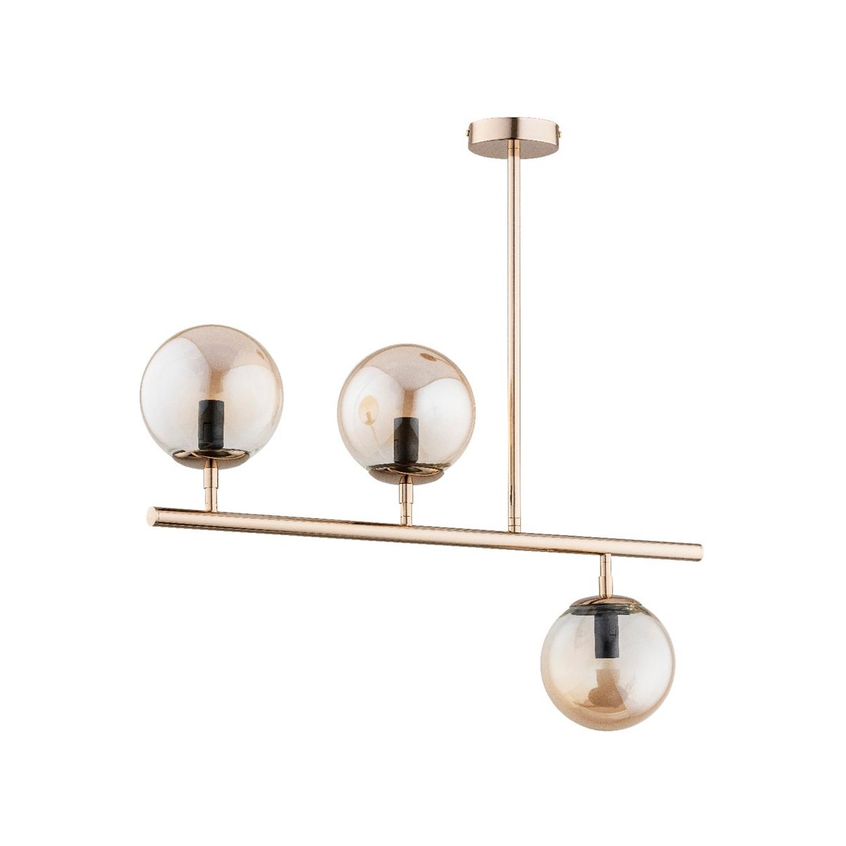 LAMPA SUFITOWA ALFA FACTUS ZŁOTA 3xE14