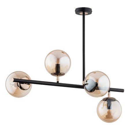 LAMPA SUFITOWA ALFA LURO CZARNA 4xE14