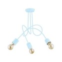 LAMPA SUFITOWA ALFA TANGO NIEBIESKA 3xE27