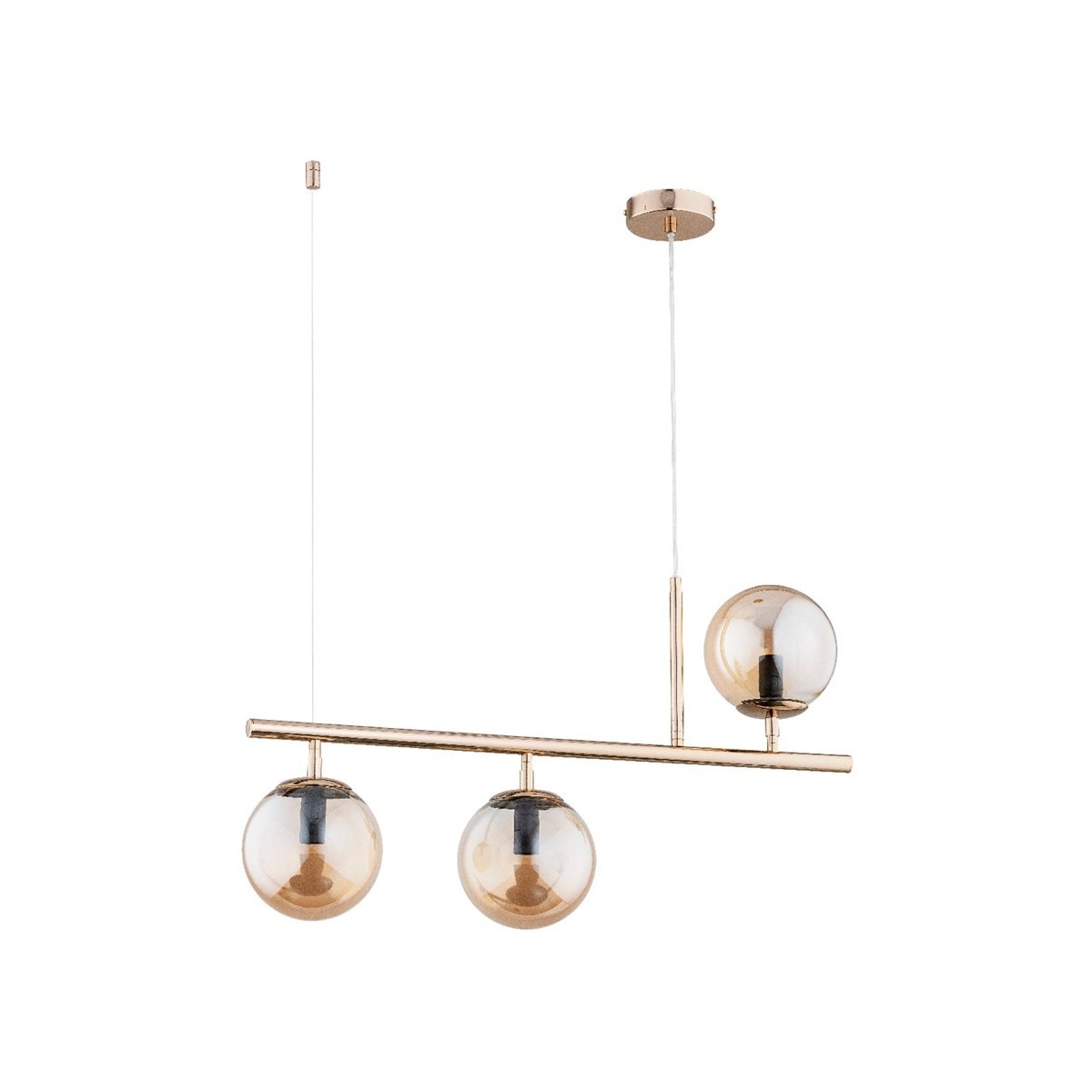 LAMPA WISZĄCA ALFA ABAKUS GOLD 3xE14