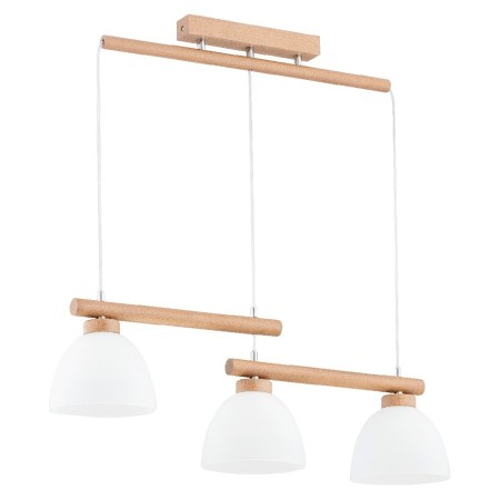 LAMPA WISZĄCA ALFA DENVER DREWNIANA 3xE27