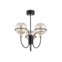 LAMPA SUFITOWA ALFA PETRA CZARNA 3xE14