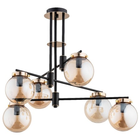 LAMPA SUFITOWA ALFA BOGOTA CZARNA 6xE14