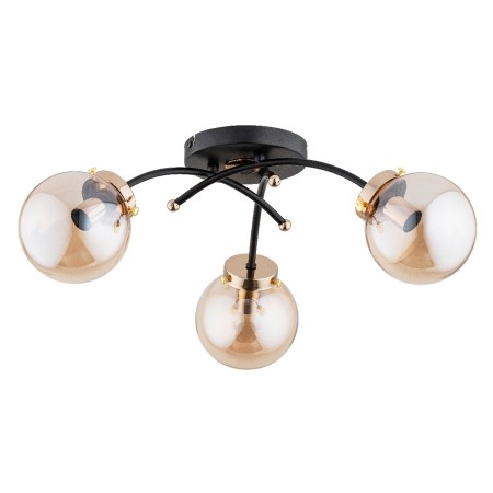 LAMPA SUFITOWA ALFA NATELLA CZARNA 3xE14