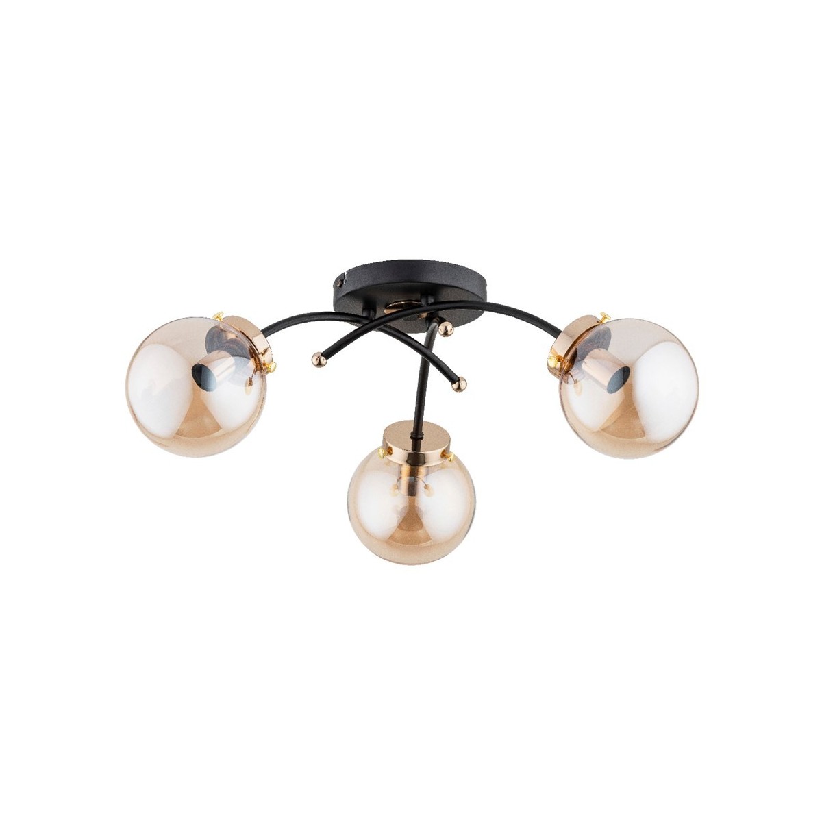 LAMPA SUFITOWA ALFA NATELLA CZARNA 3xE14