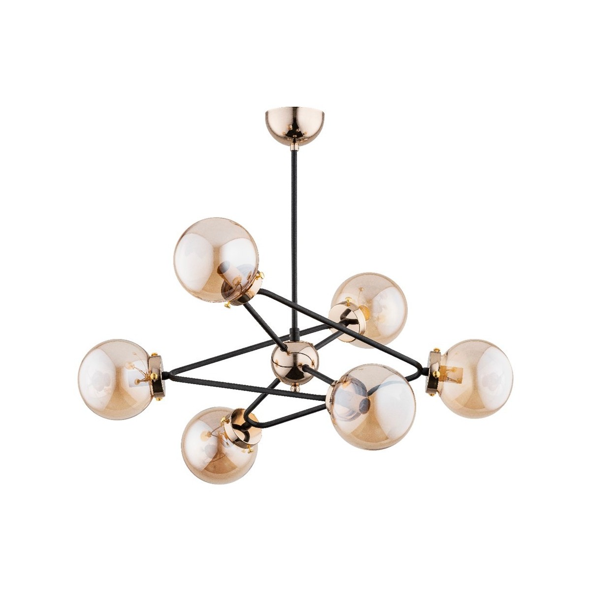 LAMPA SUFITOWA ALFA RESTO GOLD 6xE14