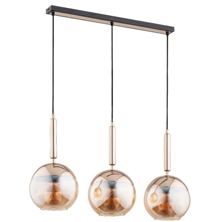 LAMPA WISZĄCA ALFA VOLDA NOWA ZŁOTA 3xE27