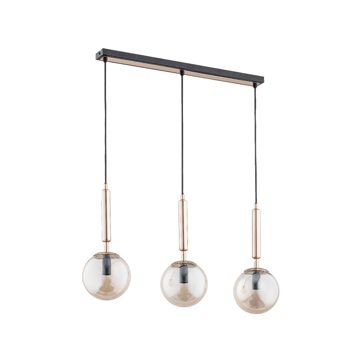 LAMPA WISZĄCA ALFA VOLDA PICOLO ZŁOTA 3xE14