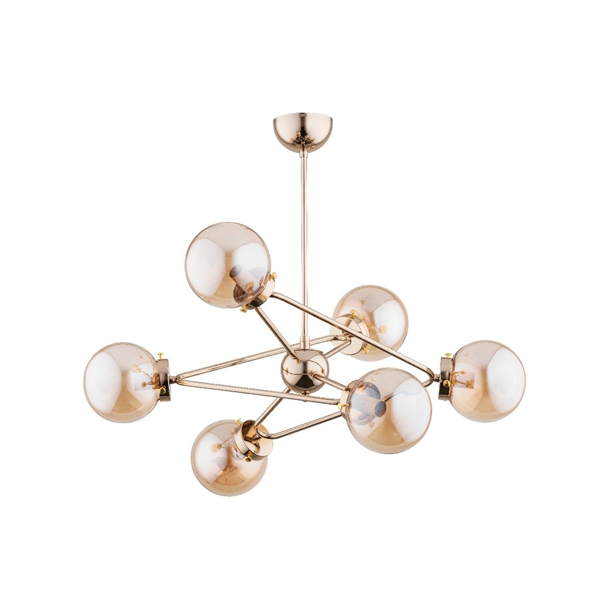 LAMPA SUFITOWA ALFA RESTO GOLD 6xE14