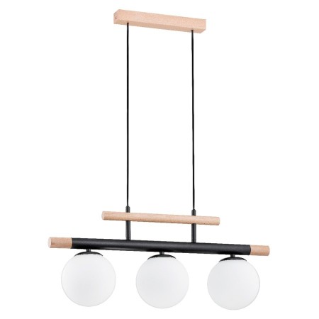 LAMPA WISZĄCA ALFA TRENDY DREWNIANA 3xE14