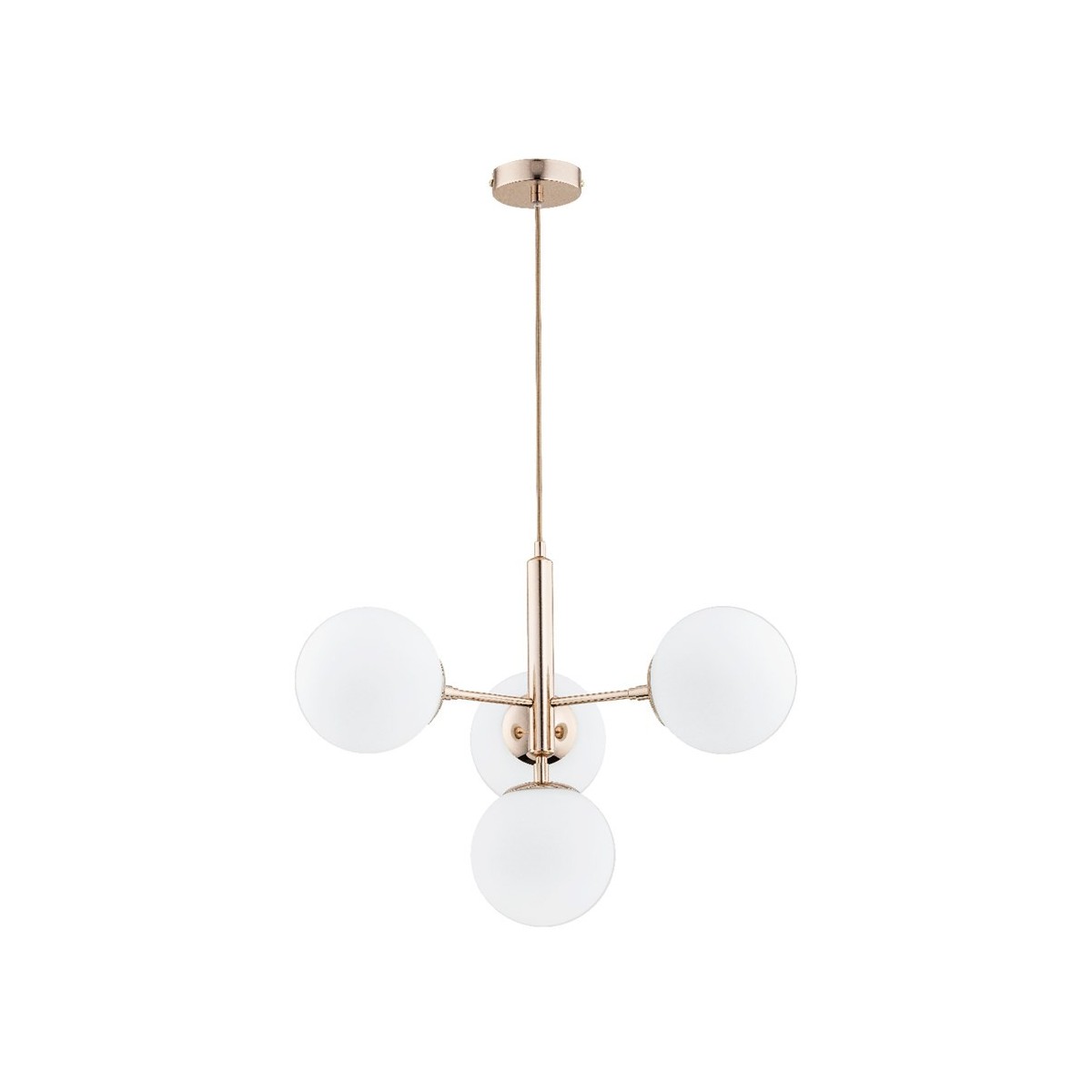 LAMPA WISZĄCA ALFA VOLDA PICOLO ZŁOTA 4xE14