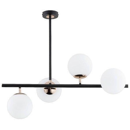 LAMPA SUFITOWA ALFA LURO CZARNA 4xE14
