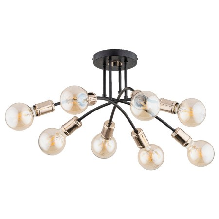 LAMPA SUFITOWA ALFA LANTI CZARNA 8xE27