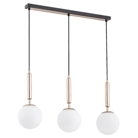 LAMPA WISZĄCA ALFA VOLDA PICOLO CZARNO-ZŁOTA 3xE14