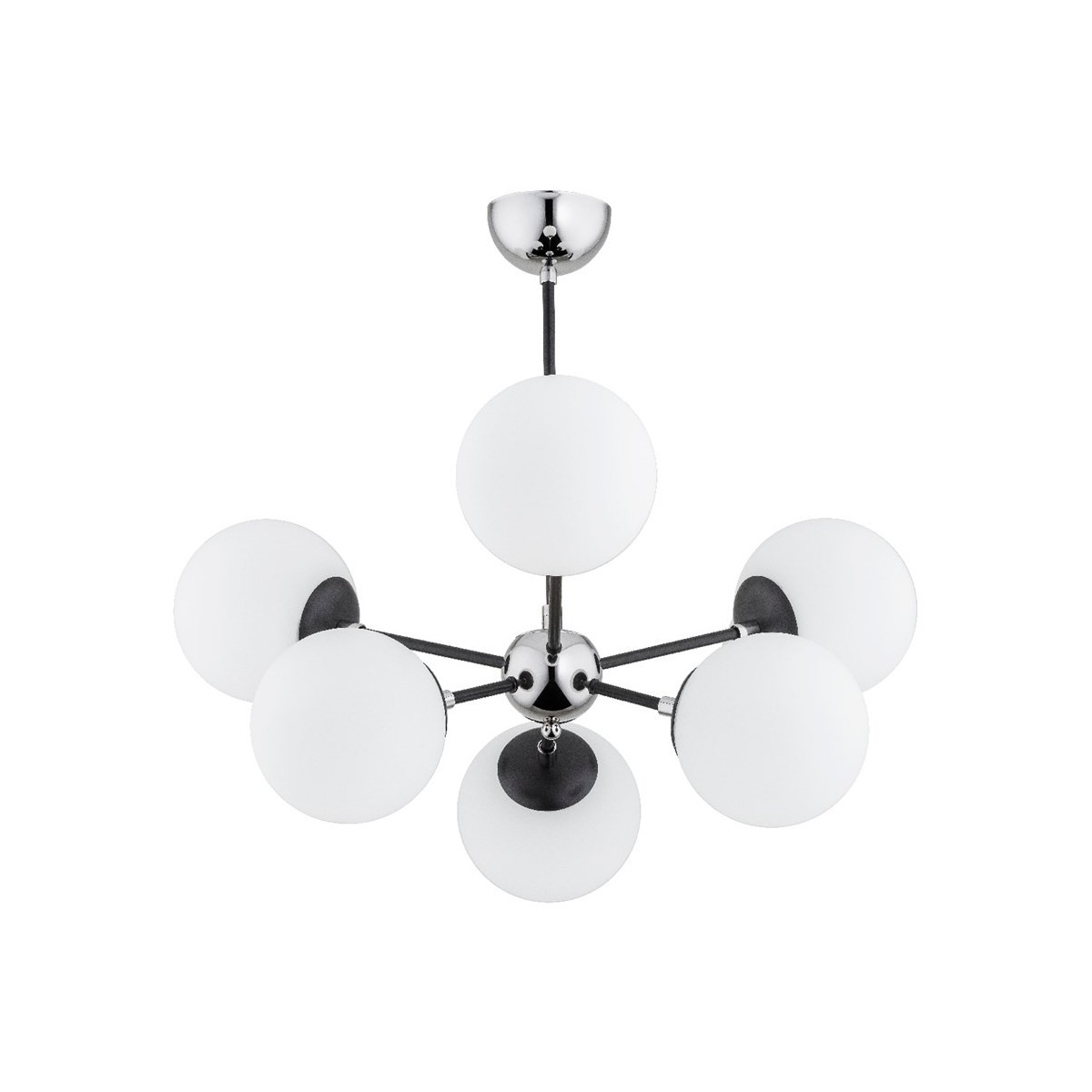 LAMPA SUFITOWA ALFA SANDY CHROM 6xE14