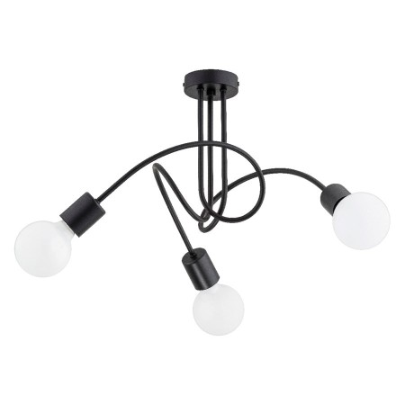 LAMPA SUFITOWA ALFA LUPO CZARNA 3xE27