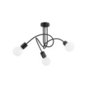 LAMPA SUFITOWA ALFA LUPO CZARNA 3xE27
