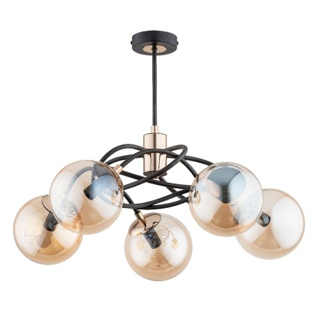 LAMPA SUFITOWA ALFA DOXA GOLD 5xE14