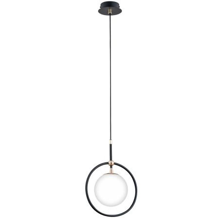 LAMPA WISZĄCA ALFA AKIRA CZARNO-BIAŁA 1xE14