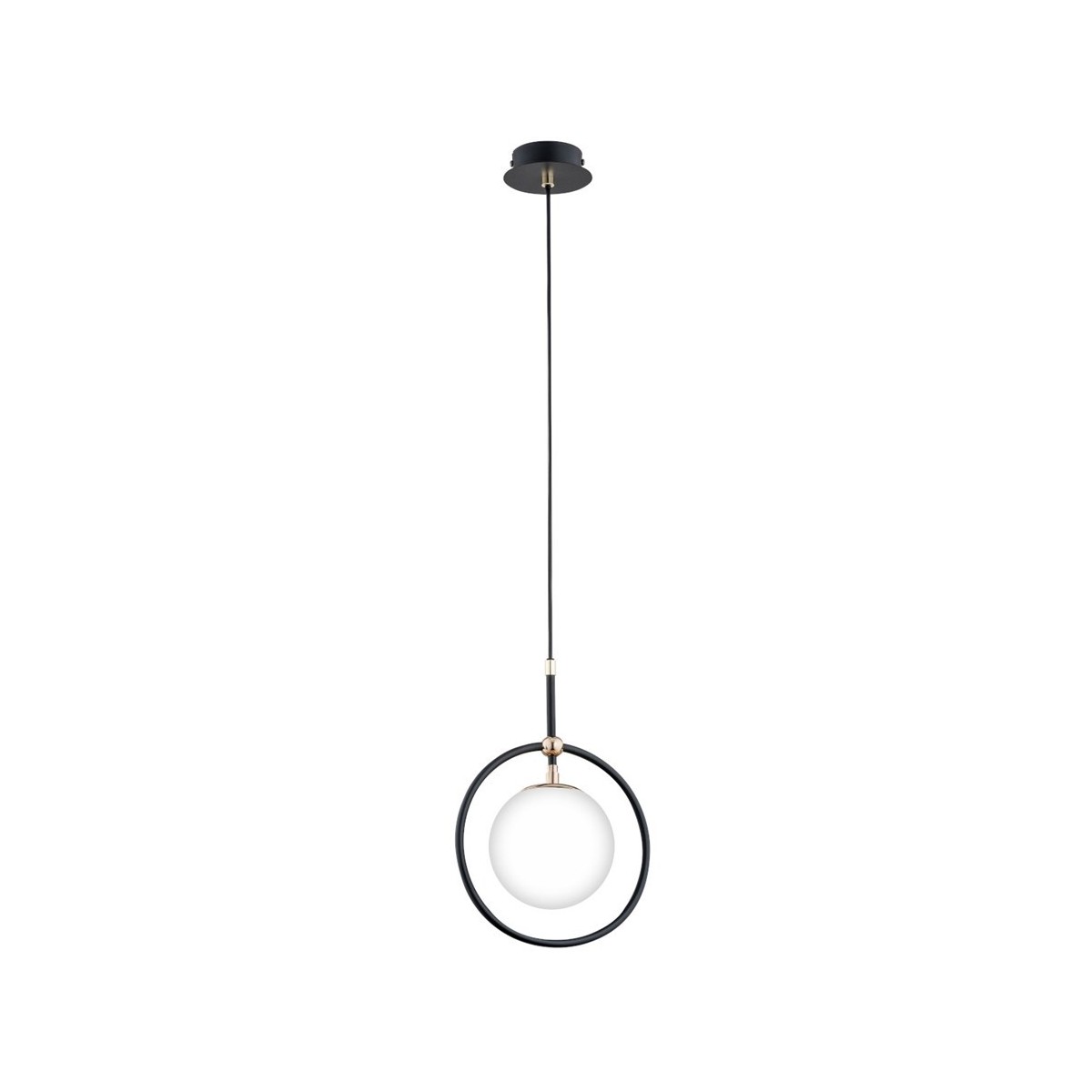 LAMPA WISZĄCA ALFA AKIRA CZARNO-BIAŁA 1xE14