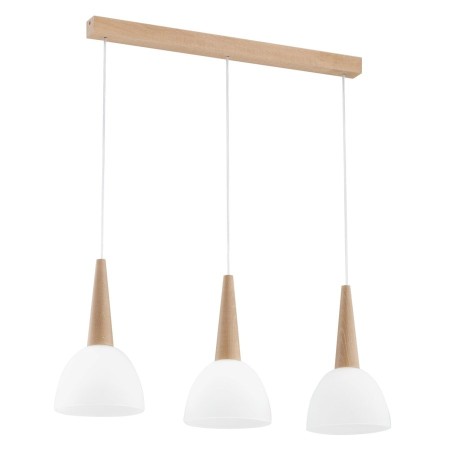 LAMPA WISZĄCA ALFA BERA DREWNIANA 3xE27