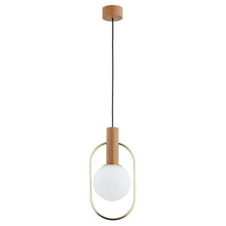 LAMPA WISZĄCA ALFA MODI DREWNIANA 1xE14