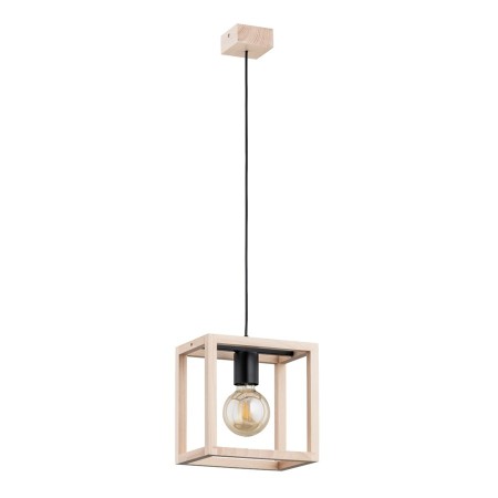 LAMPA WISZĄCA ALFA PAKO DREWNIANA 1xE27
